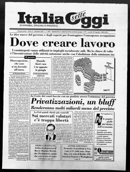 Italia oggi : quotidiano di economia finanza e politica